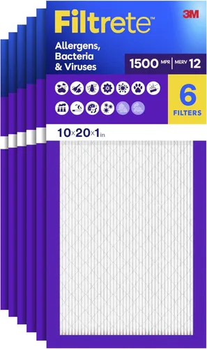 Miniatura 11 de Filtrete Filtro de aire para horno de CA de 17.5x23.5x1, MERV 12, MPR 1500, CERTIFICADO amigable para asma y alergias, filtro de limpieza de aire