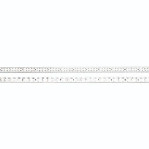 Miniatura 23 de Starrett Regla de acero totalmente flexible con acabado cromado satinado, lectura rápida y graduación en pulgadas, graduación 3R, 6 pulgadas