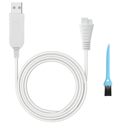 Cargador de repuesto para afeitadora Panasonic ES2216PC/ES2207P, cable de carga para recortadora, con cepillo limpiador