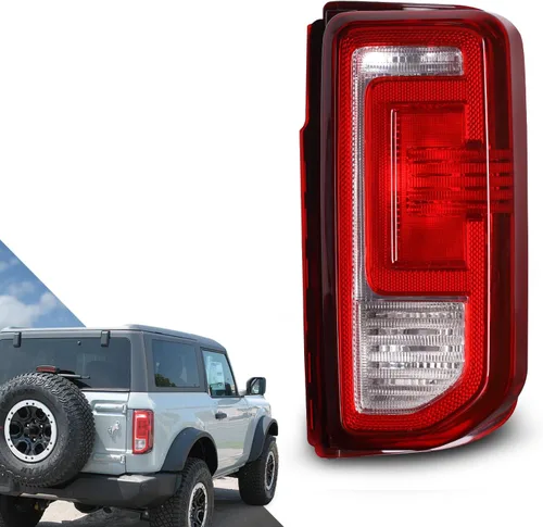 Miniatura 10 de Luz trasera compatible con Ford Bronco 2021-2025 OE estilo halógeno modelo halógeno de repuesto de la lámpara trasera del lado del conductor