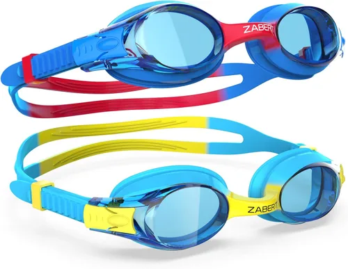 K20 - Gafas de natación para niños y niñas de 3 a 14 años de edad, antivaho 100% protección UV con bolsa de viaje