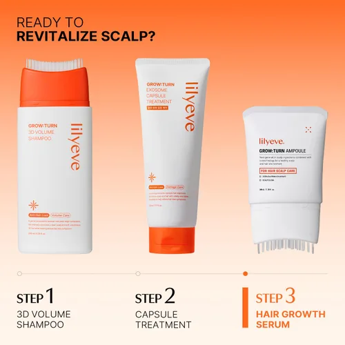 Miniatura 8 de lilyeve GROWTURN - Suero para el crecimiento del cabello con cepillo integrado, exosomas derivados de hojas de corazón para revitalizar, cuidado