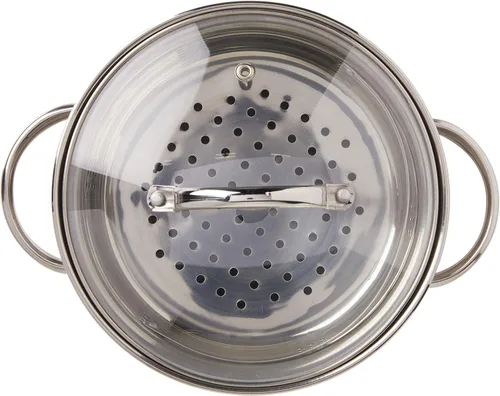 Miniatura 3 de Norpro Olla de vapor de 4 cuartos de galón, juego de 3 piezas, acero inoxidable