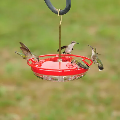 Miniatura 6 de Aspects 430 Hummzinger Highview Mini comedero para colibríes, rojo/transparente, 8 onzas