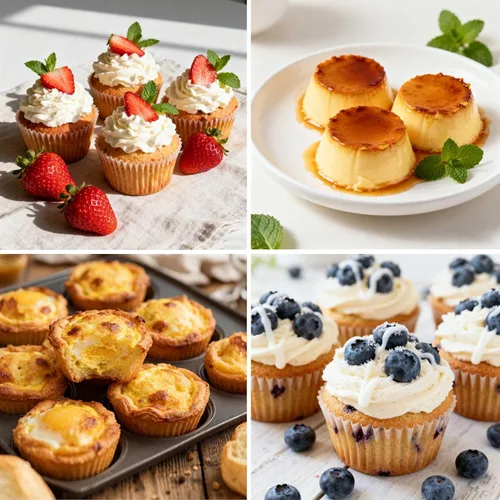 Miniatura 8 de 2 Pack Molde de silicona para magdalenas para hornear, molde de cupcakes antiadherente de tamaño normal, molde de silicona para magdalenas de 6 Crema