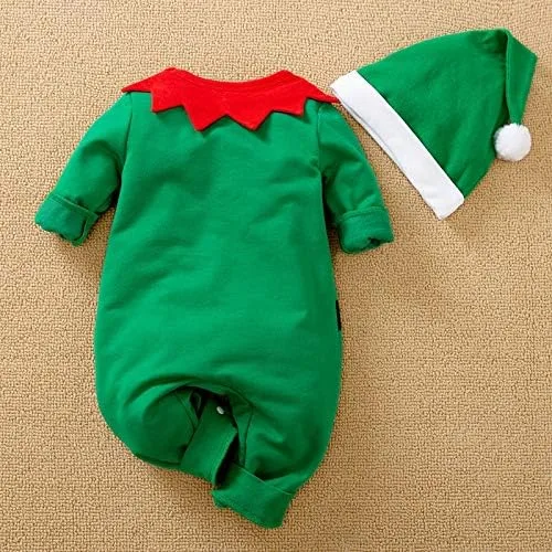 Miniatura 6 de My First Christmas - Conjunto de mameluco de manga larga para recién nacido, traje para bebé y niña