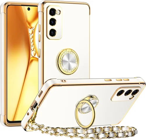Miniatura 16 de Miss Arts Funda para Samsung Galaxy S22 Ultra con Soporte, Funda Galaxy S22 Ultra con Soporte de Anillo Kickstand, para Mujeres y Niñas, Bonita
