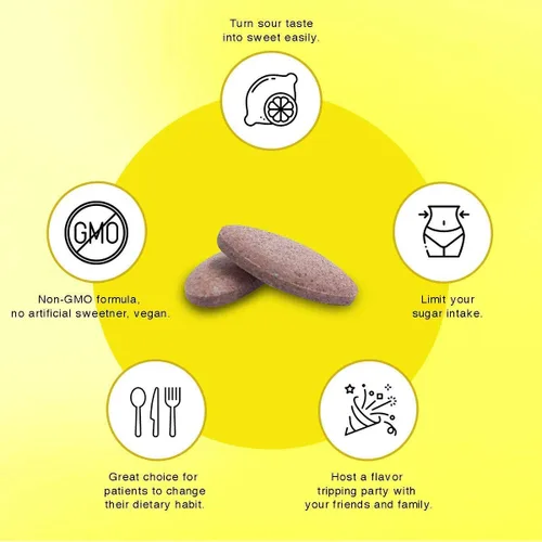 Miniatura 6 de Miracle Frooties, Tableta grande de bayas milagrosas, fruta milagrosa cultivada 100% natural, se vuelve agridulce, cambia las papilas gustativas