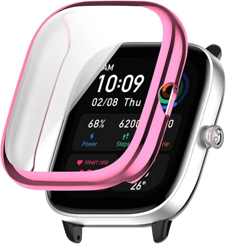 Miniatura 10 de Fundas protectoras de pantalla compatibles con Amazfit GTS 4 Mini, cubierta protectora duradera de TPU de cobertura completa, accesorios para Negro