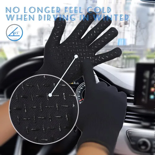 Miniatura 2 de DONFRI Guantes deportivos para correr, guantes cálidos de invierno para hombres y mujeres, térmicos para ciclismo, conducción, senderismo en guantes