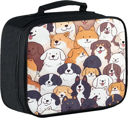 Miniatura 18 de Lonchera para niños, con aislamiento de béisbol, para niños, adolescentes, niños y niñas, con bolsillo con cremallera, bolsa de almuerzo portátil