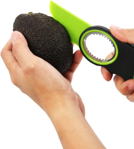 Miniatura 3 de Cortador de aguacate 3 en 1, apto para lavavajillas Verde claro