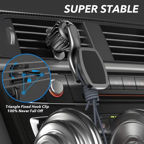 Miniatura 5 de iFunyLED Soporte magnético para teléfono de automóvil, soporte de teléfono celular con clip mejorado, soporte de teléfono magnético fuerte de 360°