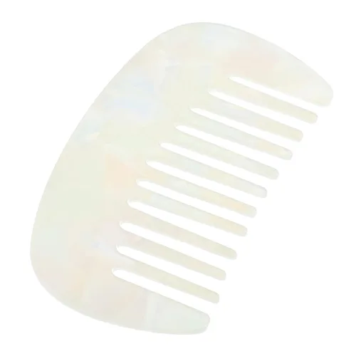 VOCOSTE Peine para el cabello de dientes anchos, peine antiestático de tamaño de bolsillo para cabello grueso, rizado, cuidado del cabello, peine