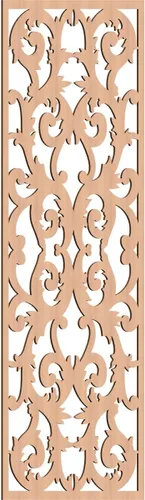 Miniatura 182 de Meadville Paneles decorativos de pared de madera con calado, 9 3/8 pulgadas de ancho x 24 3/8 pulgadas de alto x 1/4 de alto, aliso