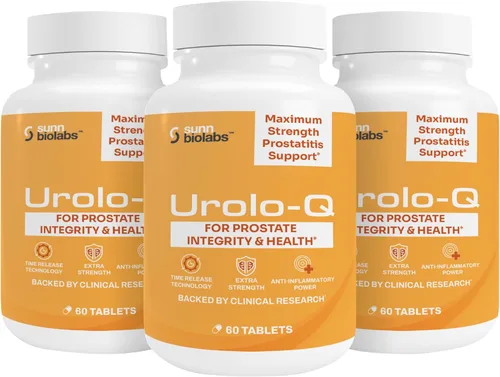 Urolo-Q Soporte de próstata extra fuerte para prostatitis crónica, CPPS Suplemento eficaz de salud de próstata de máxima fuerza para hombres Fórmula