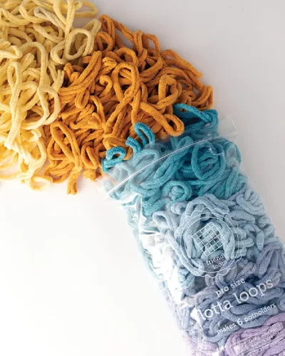 Miniatura 2 de Harrisville Designs Friendly Loom - Bucles de tejido de algodón de calidad en colores inspirados en botánicos, tamaño PRO de 10 pulgadas Hace 6