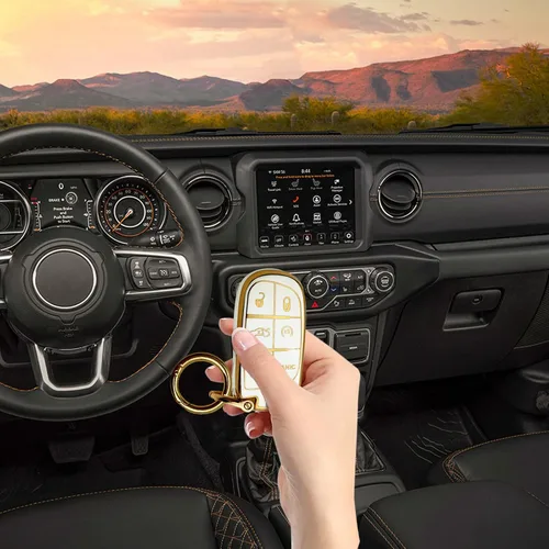 Miniatura 7 de Funda para llavero de Jeep, llavero de protección completa suave, carcasa de llave, accesorios para coche para hombre, niñas, mujeres, compatible