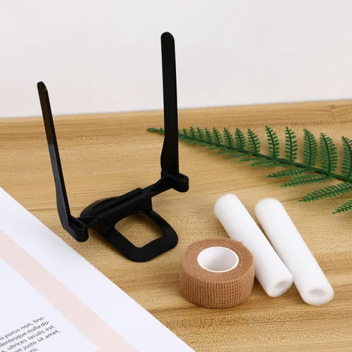 Miniatura 9 de Garneck Herramienta de soporte para orejas de perro, kit de publicación de orejas de perro con cinta y 2 barras de corrección fijas verticales cinta