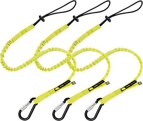 Miniatura 9 de BearTOOLS Cordón para herramientas con correa de hebilla, cuerda elástica de clip, conector de bloqueo de tornillo resistente, protección contra