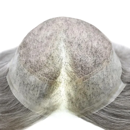 Miniatura 227 de Toupee para hombres Piezas de cabello humano real Encaje suizo para hombres Toupee unidades de cabello humano europeo para hombres Hairpieces