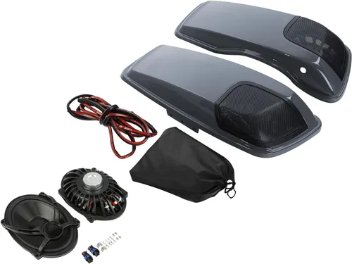 Miniatura 12 de TCMT 6.5" Tapa de altavoz para alforja de motocicleta. Compatible con Harley 2014-2024 Touring, Street Glide, Road King, Road Glide, Electra Glide