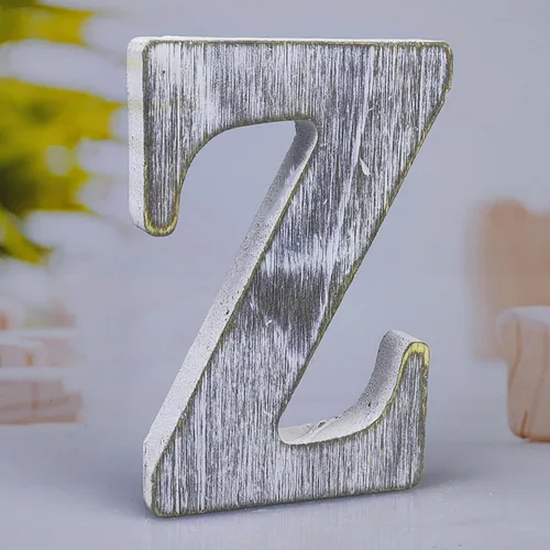 Miniatura 32 de Letras de madera de 8 pulgadas, letras de madera rústica sin terminar para decoración de pared, letras decorativas en pie, cortes de letras, letrero