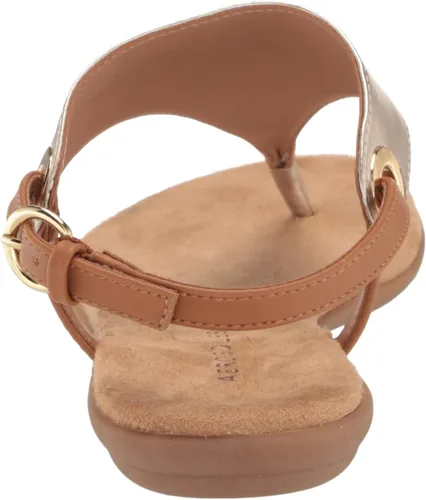 Miniatura 3 de Aerosoles Sandalia plana casual para mujer, Dorado Metálico
