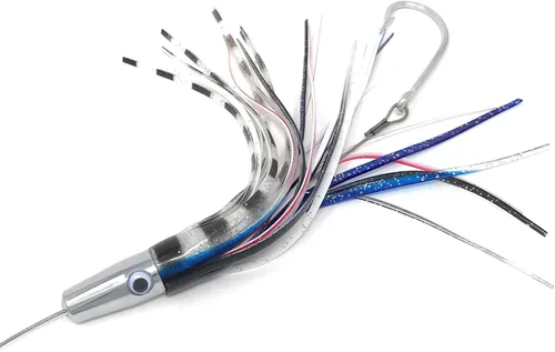 Miniatura 6 de Torpedo de alta velocidad Wahoo Trolling Señuelos Cable de alambre Aparejo Wahoo Señuelos