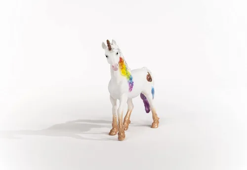 Miniatura 3 de Schleich bayala - Figura mítica de yegua de unicornio arcoíris con detalles decorativos brillantes y cuerno en espiral brillante, juguete divertido