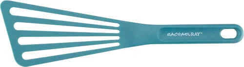 Miniatura 5 de Rachael Ray 47564 Cucina Utensilios antiadherentes de nailon, espátula, cucharas sólidas y ranuradas, 4 piezas, azul agave
