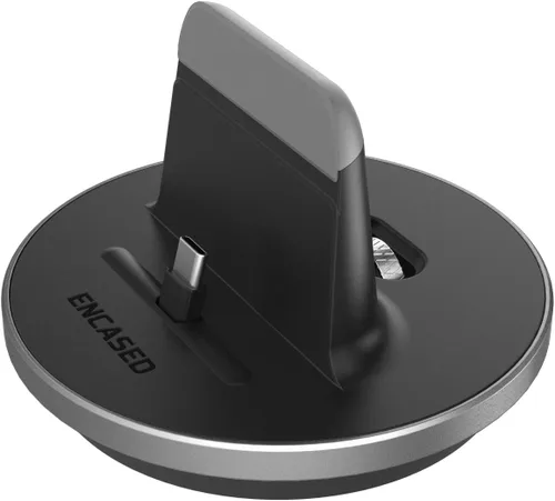 Miniatura 6 de Encased Soporte de carga de escritorio para teléfono y tabletas USB-C, cargador de estación de acoplamiento ajustable compatible con fundas
