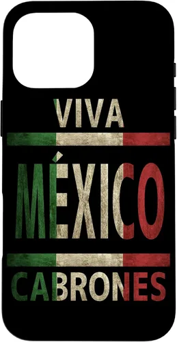 Miniatura 19 de Carcasa para iPhone 12 Pro Max Viva México Cabrones con bandera mexicana