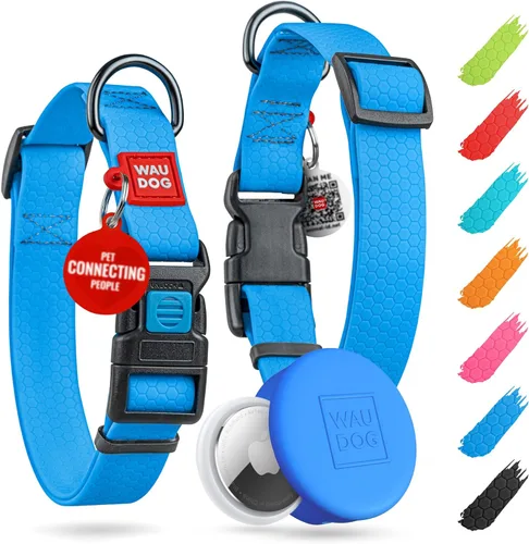 Miniatura 43 de WAUDOG Collar de Perro Impermeable - Collar de Perro Ajustable para Perros Grandes, Pequeños y Medianos - Collar de Perro Desmontable Impermeable