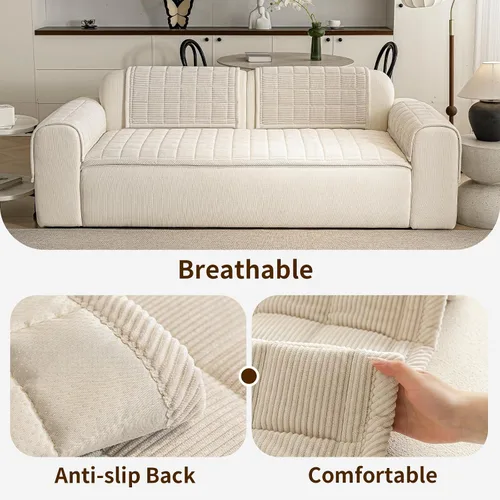 Miniatura 4 de Fundas para brazos de sofá, funda suave para respaldo reclinable, lavable, fundas gruesas y mullidas para reposabrazos de sofá, fundas protectoras