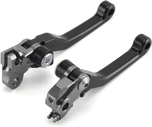 Palancas de freno de embrague plegables para motocicleta CNC Billet Pivot para CRF250R CRF450R 07-19 CRF450RX 17-19 CRF250RX 2019 CRF 250R 450R Negro