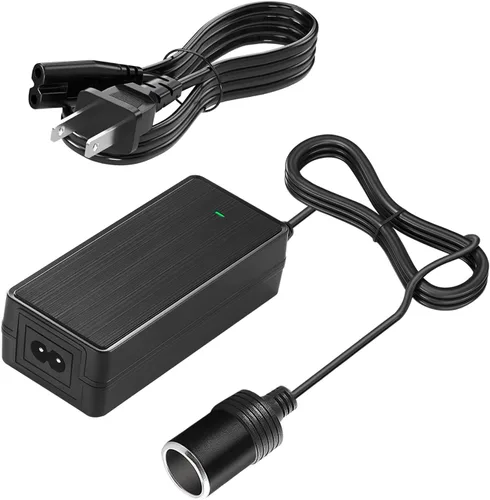 Adaptador de corriente de CA a CC de 12 V, 5 A, 60 W, 100-240 V a 12 V, convertidor de enchufe para encendedor de cigarrillos de automóvil, fuente