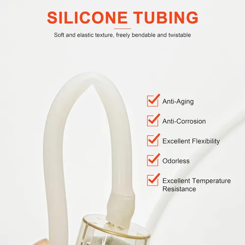 Miniatura 5 de Tubo de silicona de 39 pulgadas con tubo de filtro de papel, piezas de repuesto para equipos de vacío, máquina de belleza de microdermoabrasión