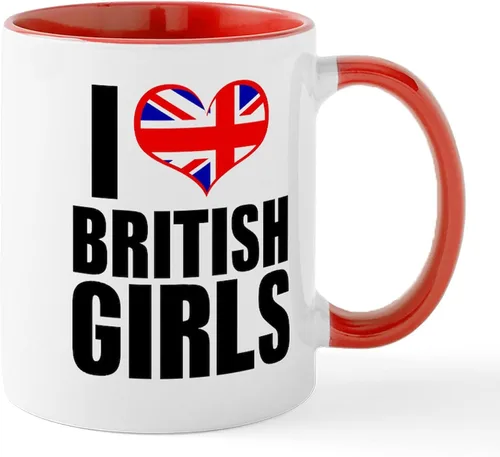 Miniatura 18 de CafePress Born American, British By Hea Taza de café de cerámica de 11 oz (11.0 fl oz)