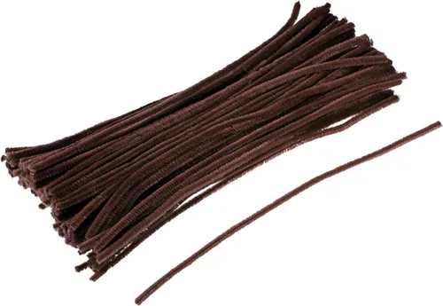 Miniatura 23 de MECCANIXITY Tallos de felpilla para limpiar pipas de 12 pulgadas para manualidades, manualidades, color beige, paquete de 100