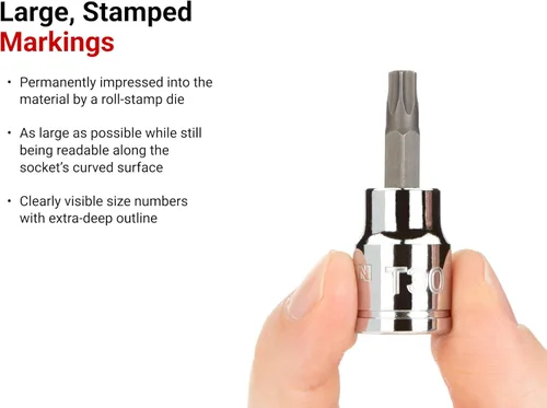 Miniatura 3 de TEKTON 3/8 pulgadas Drive x T10 Torx Bit Socket SHB14210