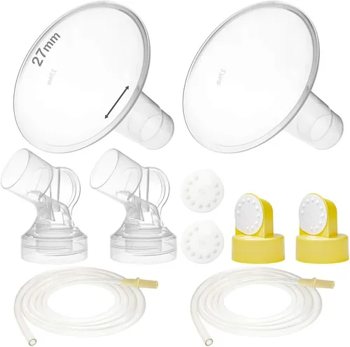 Piezas de bomba Nenesupply con bridas de 27mm Compatibles con piezas de la bomba Medela Pump in Style Accesorios para bomba de pecho No son piezas