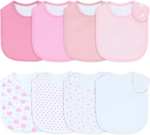Miniatura 11 de Baberos impermeables para niños y niñas, suaves y absorbentes, bandana, juego de baberos para bebés recién nacidos de 0 a 12 meses