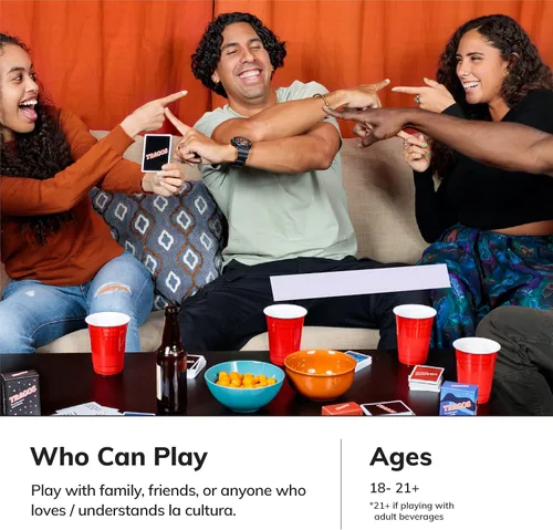 Miniatura 7 de Juego Original de Tragos para Latinos - Divertido Juego de Cartas Cultural en Spanglish - Juegos De Mesa para Adultos Original
