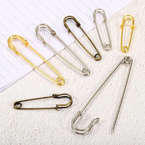 Miniatura 4 de YOKIVE 40 pines de seguridad, pasadores de costura de metal, ideales para arte, manualidades, ropa, mantas, uso diario (tono dorado, 1.97 pulgadas)
