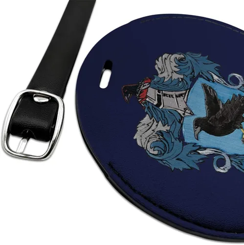 Miniatura 2 de Harry Potter Ravenclaw - Placa de identificación de piel redonda con escudo pintado