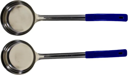 Miniatura 13 de Cuchara de acero inoxidable sólido de 4 onzas para medir y servir; cucharas de grado comercial (paquete de 2) Commercial-Grade Spoodle for