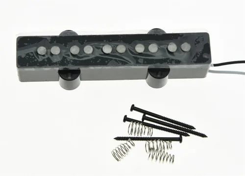Miniatura 7 de KAISH Alnico V Black 4 String J Bass Style Pickups Set 60s Pastillas de sonido vintage para Jazz J Bass