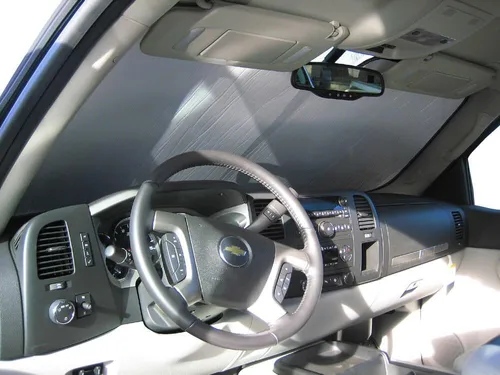 HeatShield, The Original parasol para parabrisas, ajuste personalizado para Cadillac Escalade EXT Truck (Crew Cab) 2007, 2008, 2009, 2010, 2011,