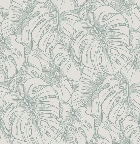 Miniatura 6 de Scott Living 2964-87340 Balboa Papel pintado botánico blanco